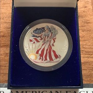 1999 American Eagle Silver Dollar Colorized